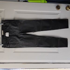 {$15 BUNDLED} New ZARA Metallic Gray Glittery Sparkly Skinny Leg Pant Bottoms